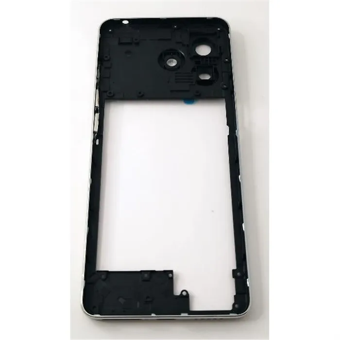 Carcasa o marco central plata para Ulefone Note 18 Ultra 5G con cristal de camara