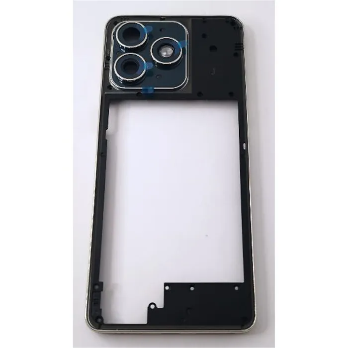 Carcasa o marco central dorado para Ulefone Note 18 Ultra 5G con cristal de camara