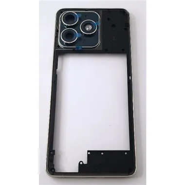Carcasa o marco central dorado para Ulefone Note 18 Ultra 5G con cristal de camara