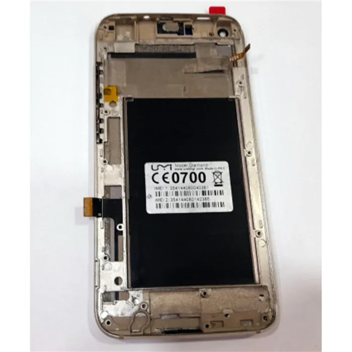 Pantalla lcd para Umi Diamond X mas tactil dorado mas marco dorado calidad premium