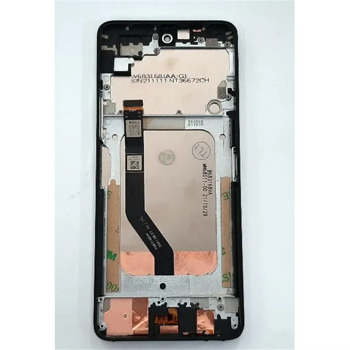 Pantalla lcd para Umidigi A11 Pro Max mas tactil negro mas marco plata calidad premium