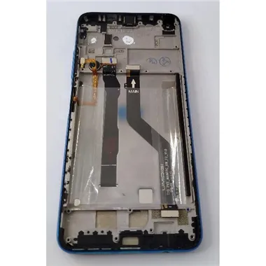 Pantalla lcd para Umidigi F2 mas tactil negro con marco azul calidad premium