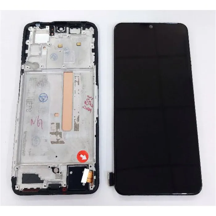 Pantalla lcd para Vivo V21 5G V2050 ma stactil negro mas marco negro calidad TFT