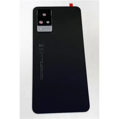 Tapa trasera o tapa bateria negra para Vivo V21 5G mas cubierta camara