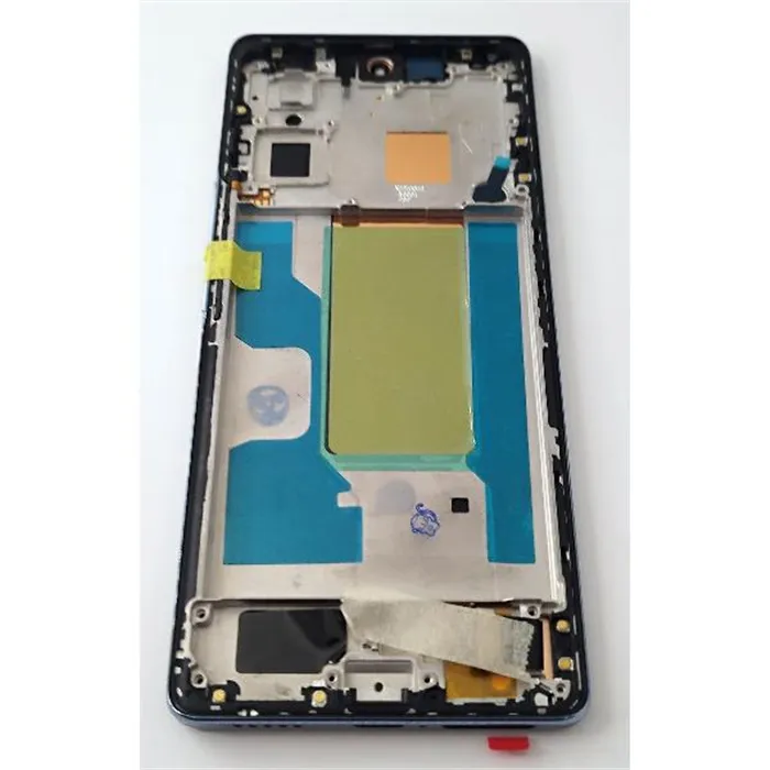 Pantalla lcd para Vivo V29 mas tactil negro con marco azul compatible Oled