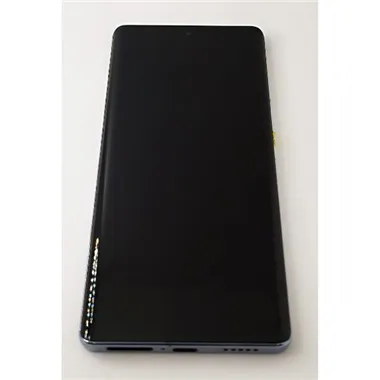 Pantalla lcd para Vivo V29 mas tactil negro con marco azul compatible Oled