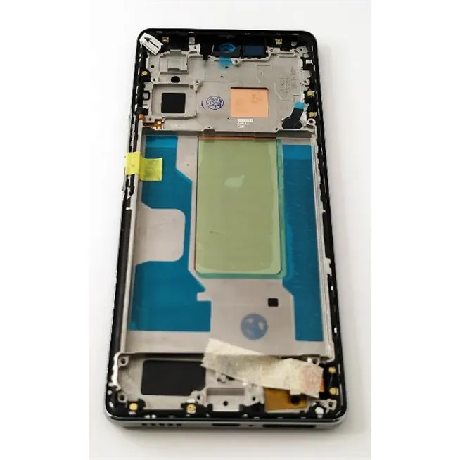 Pantalla lcd para Vivo V29 mas tactil negro con marco plata compatible TFT