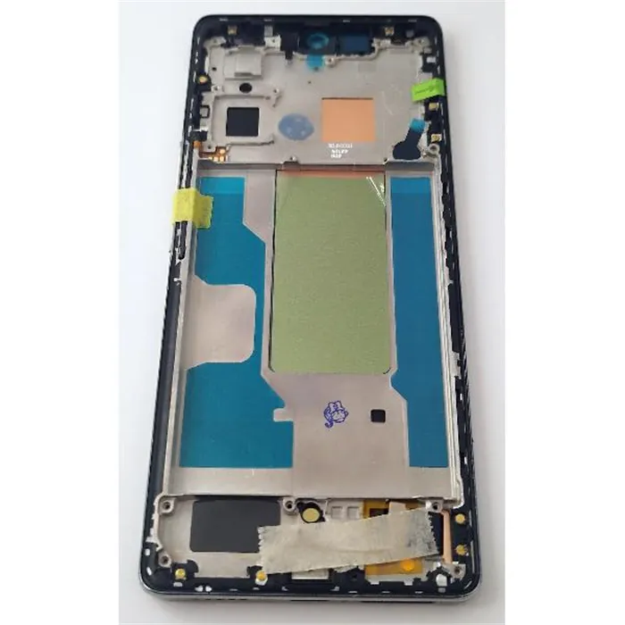 Pantalla lcd para Vivo V29 mas tactil negro con marco plata compatible Oled