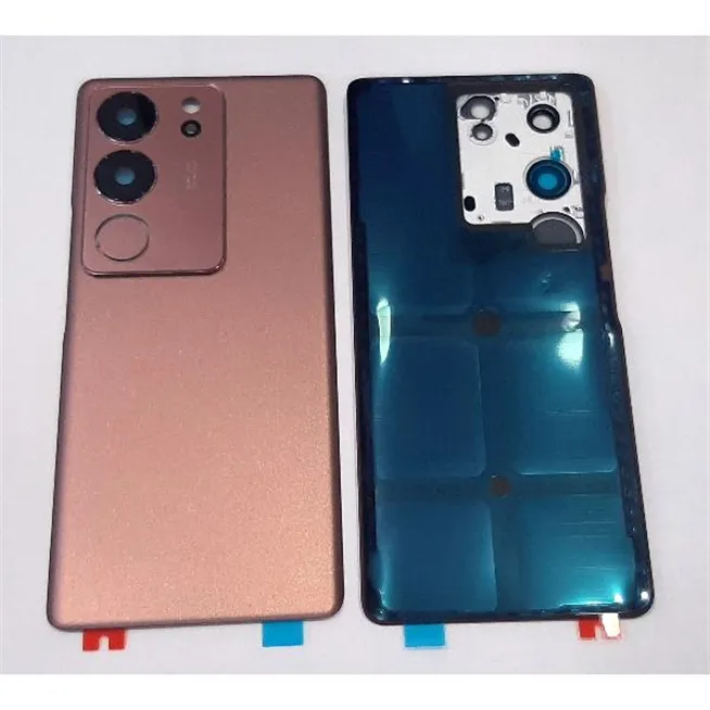 Tapa trasera o tapa bateria dorada para Vivo V29 V29 Pro mas cubierta camara