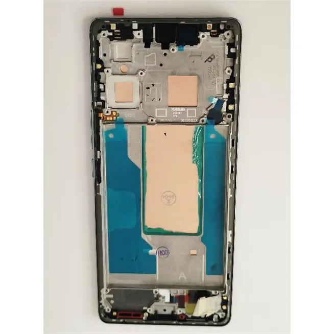 Pantalla lcd para Vivo V29 mas tactil negro con marco plata calidad premium