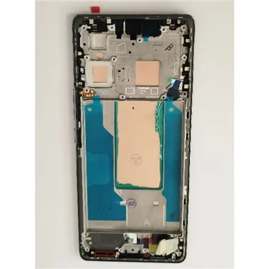 Pantalla lcd para Vivo V29 mas tactil negro con marco plata calidad premium