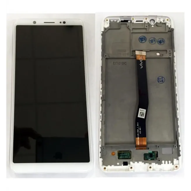 Vivo V7 Y75 pantalla lcd + tactil blanco + marco premium
