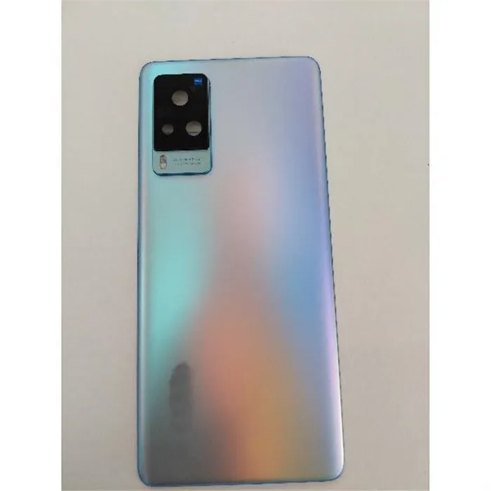 Tapa trasera o tapa bateria azul plata para Vivo X60 Pro V2046 mas cubierta camara