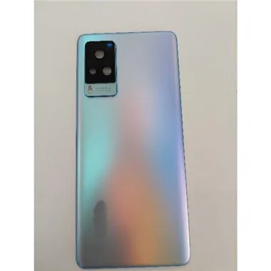Tapa trasera o tapa bateria azul plata para Vivo X60 Pro V2046 mas cubierta camara