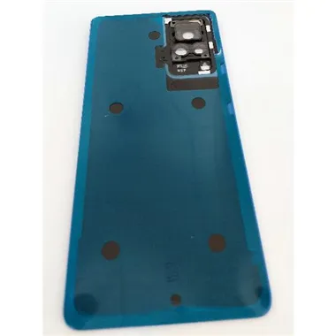Tapa trasera o tapa bateria azul plata para Vivo X60 Pro V2046 mas cubierta camara