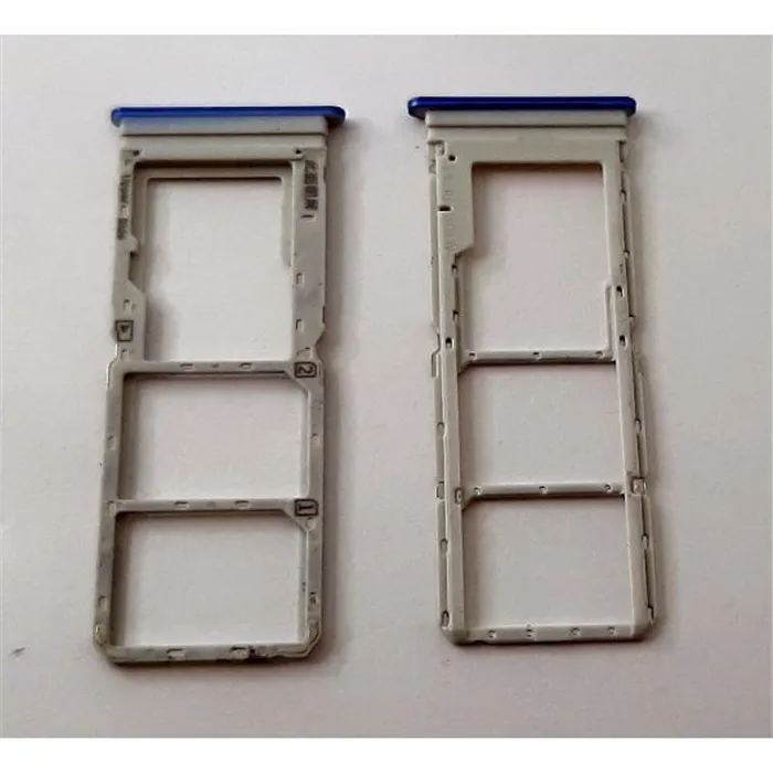 Soporte o bandeja dual sim azul para Vivo Y01 calidad premium
