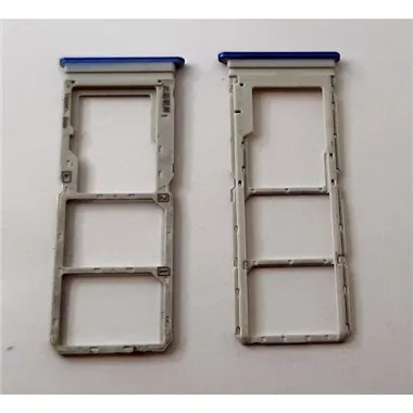 Soporte o bandeja dual sim azul para Vivo Y01 calidad premium