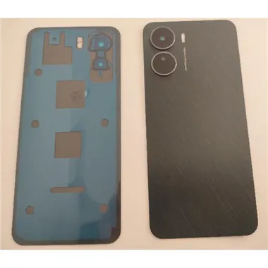 Tapa trasera o tapa bateria negra para Vivo Y16 V2204 V2214 mas cubierta camara