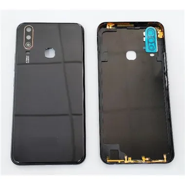 Tapa trasera o tapa bateria negra para Vivo Y17 mas cubierta camara