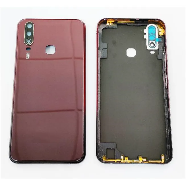 Tapa trasera o tapa bateria roja para Vivo Y17 mas cubierta camara