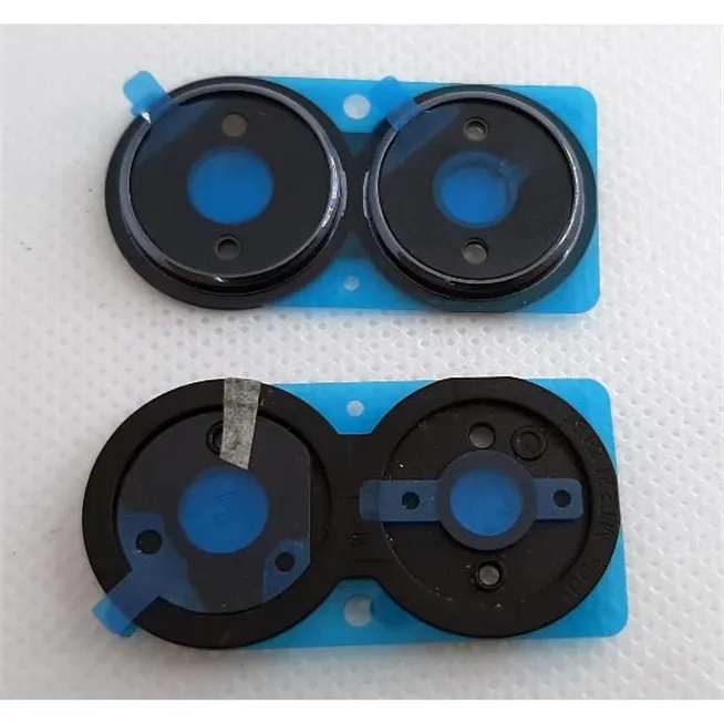 Set 2 cubierta camara azul para Vivo Y35 2022 calidad premium