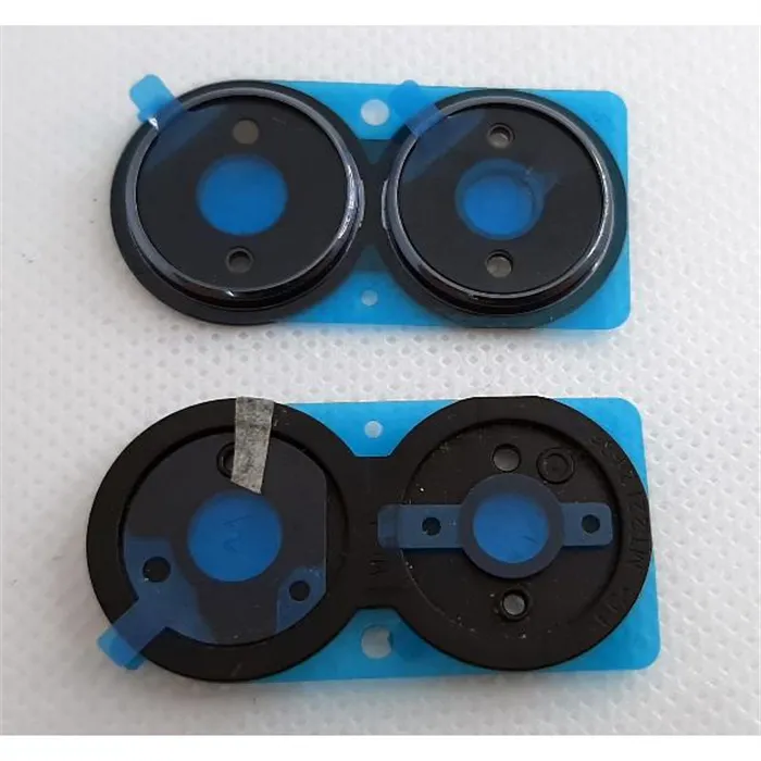 Set 2 cubierta camara azul para Vivo Y35 2022 calidad premium