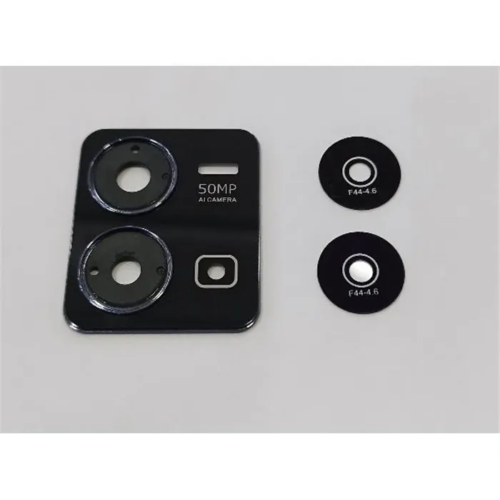 Cristal de camara para Vivo Y35 2022 con marco negro calidad premium