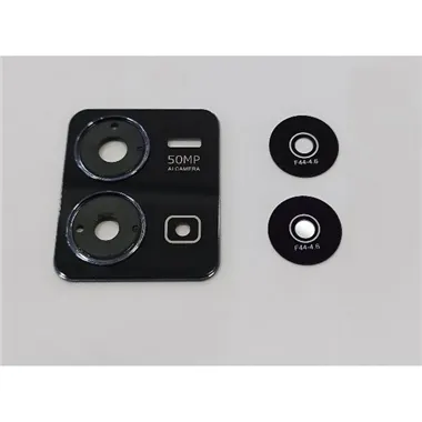 Cristal de camara para Vivo Y35 2022 con marco negro calidad premium