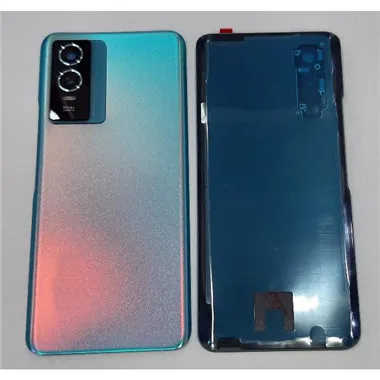Tapa trasera o tapa bateria azul para Vivo Y76S 5G Vivo Y76 5G V2124 mas cubierta camara