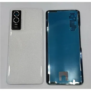 Tapa trasera o tapa bateria blanca para Vivo Y76S 5G Vivo Y76 5G V2124 mas cubierta camara