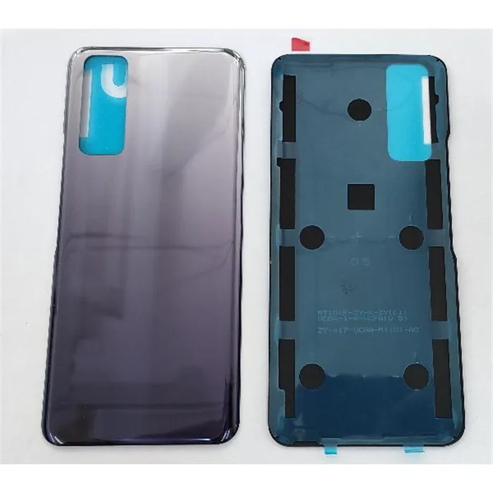 Tapa trasera o tapa bateria negra para Vivo Y52 5G V2053