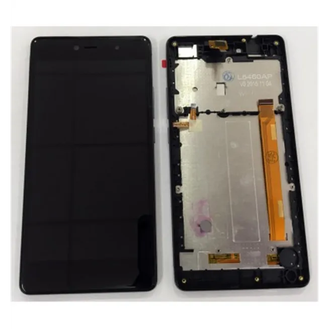 Wiko Fever pantalla lcd + tactil negro + marco premium
