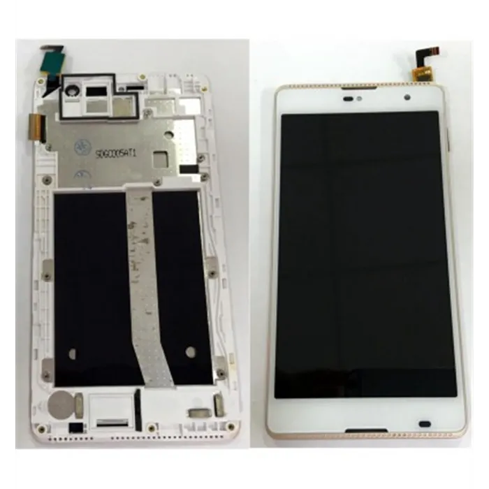 Wiko Robby pantalla lcd + tactil blanco + marco dorado premium