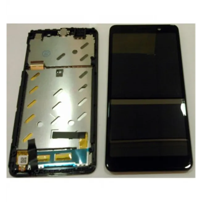 Wiko Tommy 3 pantalla lcd + tactil negro + marco negro premium
