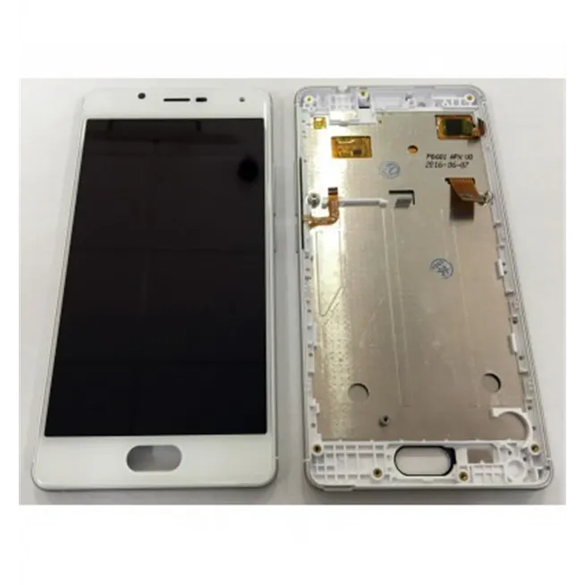 Wiko U Feel pantalla lcd + tactil blanco + marco plata premium