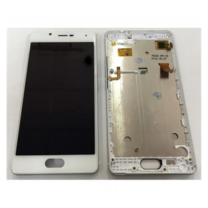 Wiko U Feel pantalla lcd + tactil blanco + marco plata premium