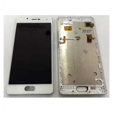 Wiko U Feel pantalla lcd + tactil blanco + marco plata premium