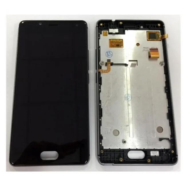 Wiko U Feel Lite pantalla lcd + tactil negro + marco gris premium