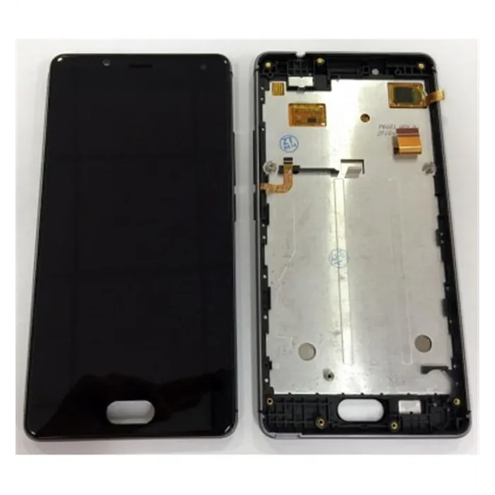 Wiko U Feel Lite pantalla lcd + tactil negro + marco gris premium