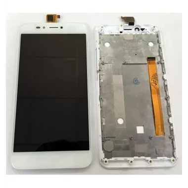 Wiko U Pulse pantalla lcd + tactil blanco + marco premium