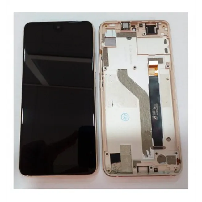 Wiko View 2 Pro pantalla lcd + tactil negro + marco dorado