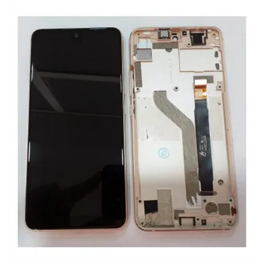 Wiko View 2 Pro pantalla lcd + tactil negro + marco dorado