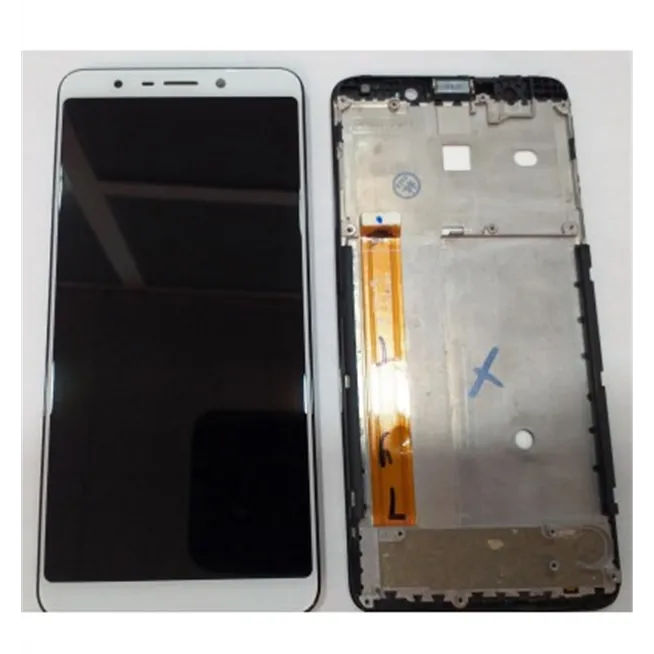 Wiko View GO pantalla lcd + tactil blanco + marco negro