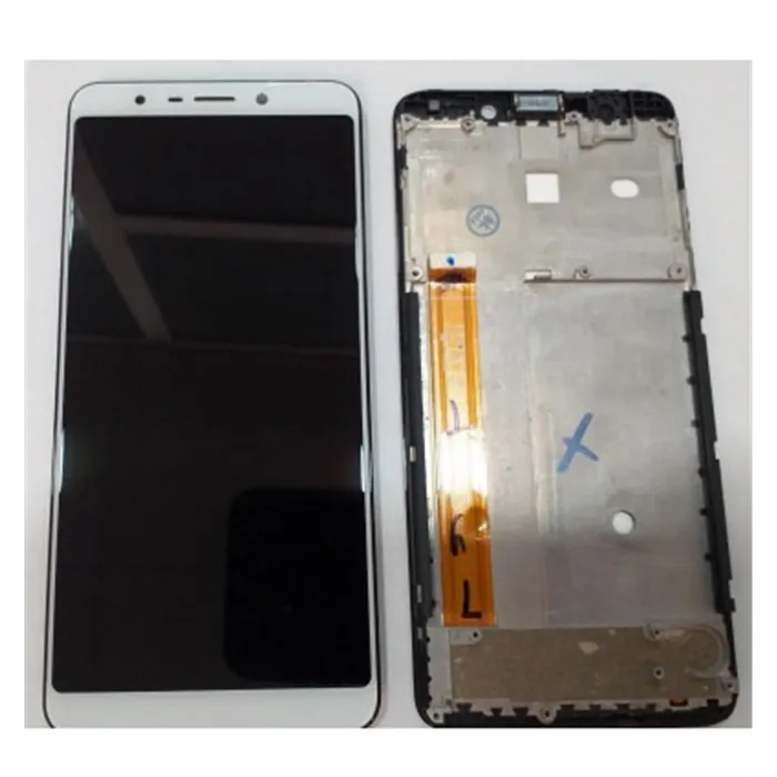 Wiko View GO pantalla lcd + tactil blanco + marco negro