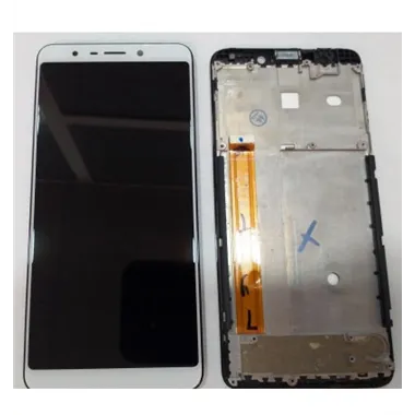Wiko View GO pantalla lcd + tactil blanco + marco negro