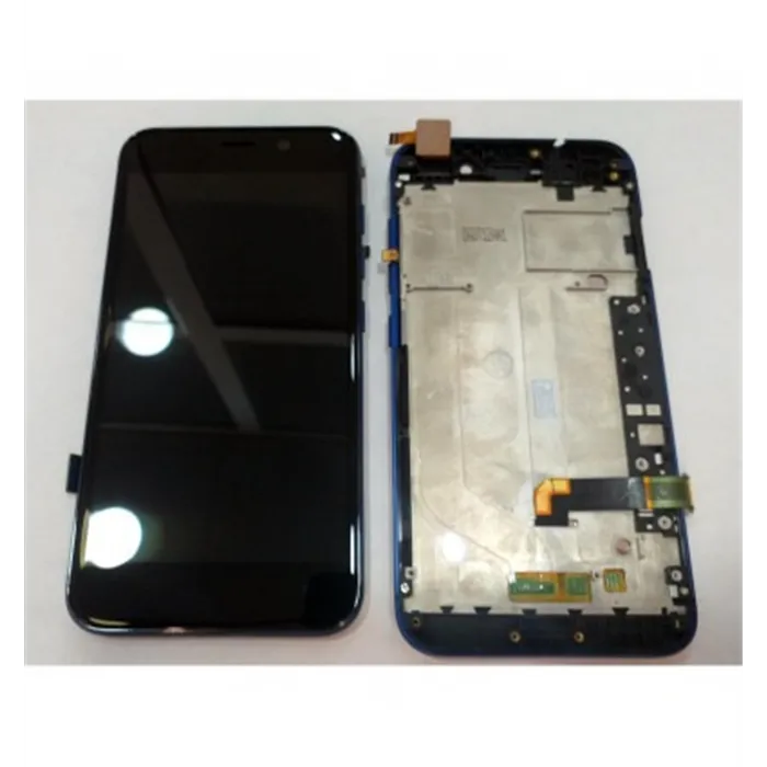 Wiko Wim Lite pantalla lcd + tactil negro + marco azul
