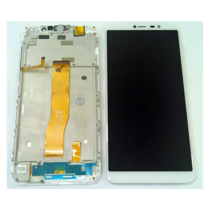 Pantalla lcd para Wiko Y80 mas tactil blanco mas marco blanco calidad premium