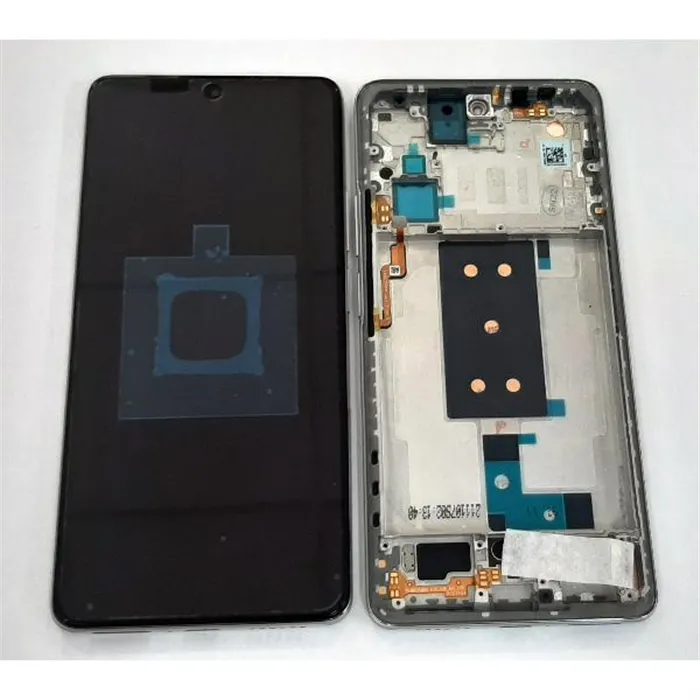Pantalla lcd para Xiaomi  11T  11T Pro 560003K11R00 mas tactil negro mas marco plata Service Pack