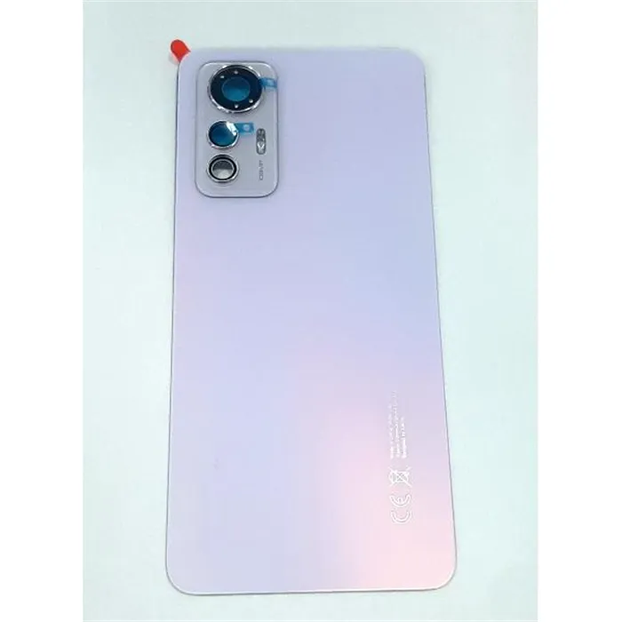 Tapa trasera o tapa bateria rosa para Xiaomi 12 Lite mas cubierta camara