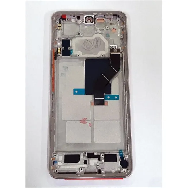 Pantalla lcd para Xiaomi 12 Lite 56000400L900 mas tactil negro mas marco rosa Service Pack